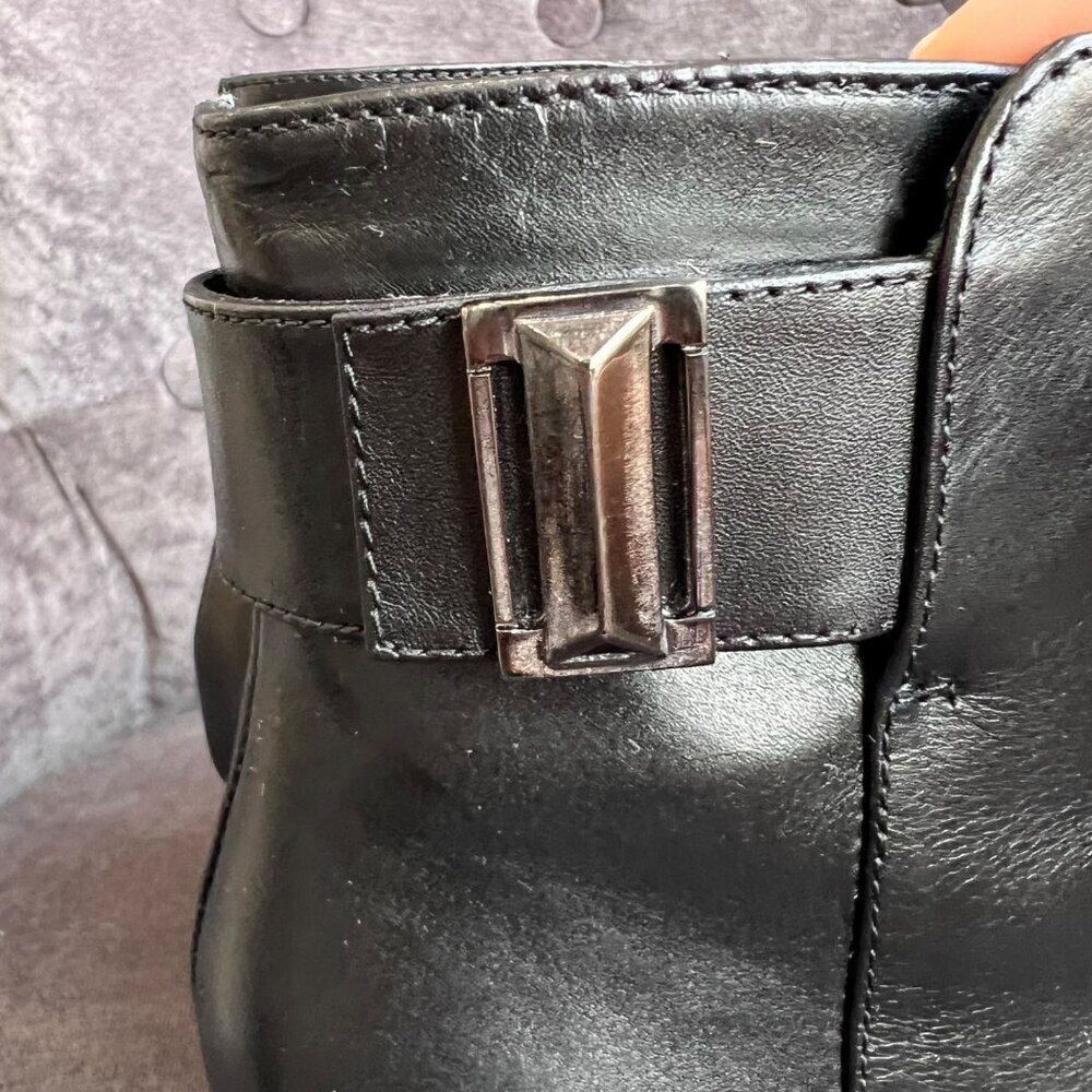 Aquatalia Daniella Black leather Ankle Boots – Size 9 - Picture 4 of 9